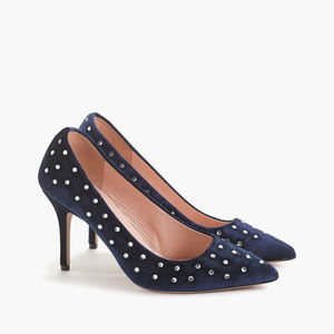 ⭐️ J. Crew Pointed toe pumps with embellishment